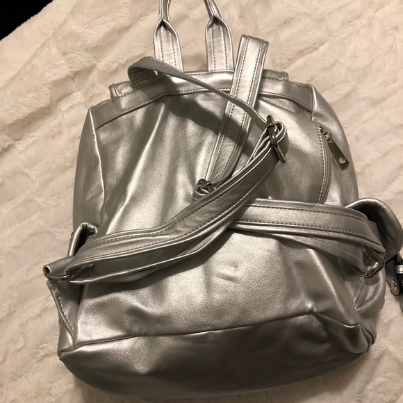 Metallic Silver Backpack - Picture 2 of 5